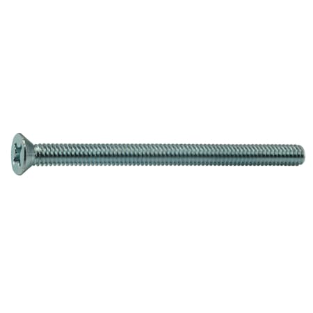 Midwest Fastener #12-24 x 3 in Phillips Flat Machine Screw, Zinc Plated Steel, 10 PK 32071